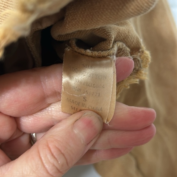 Whiskey Grade Cropped Tan Denim Jacket Small - Picture 3 of 4